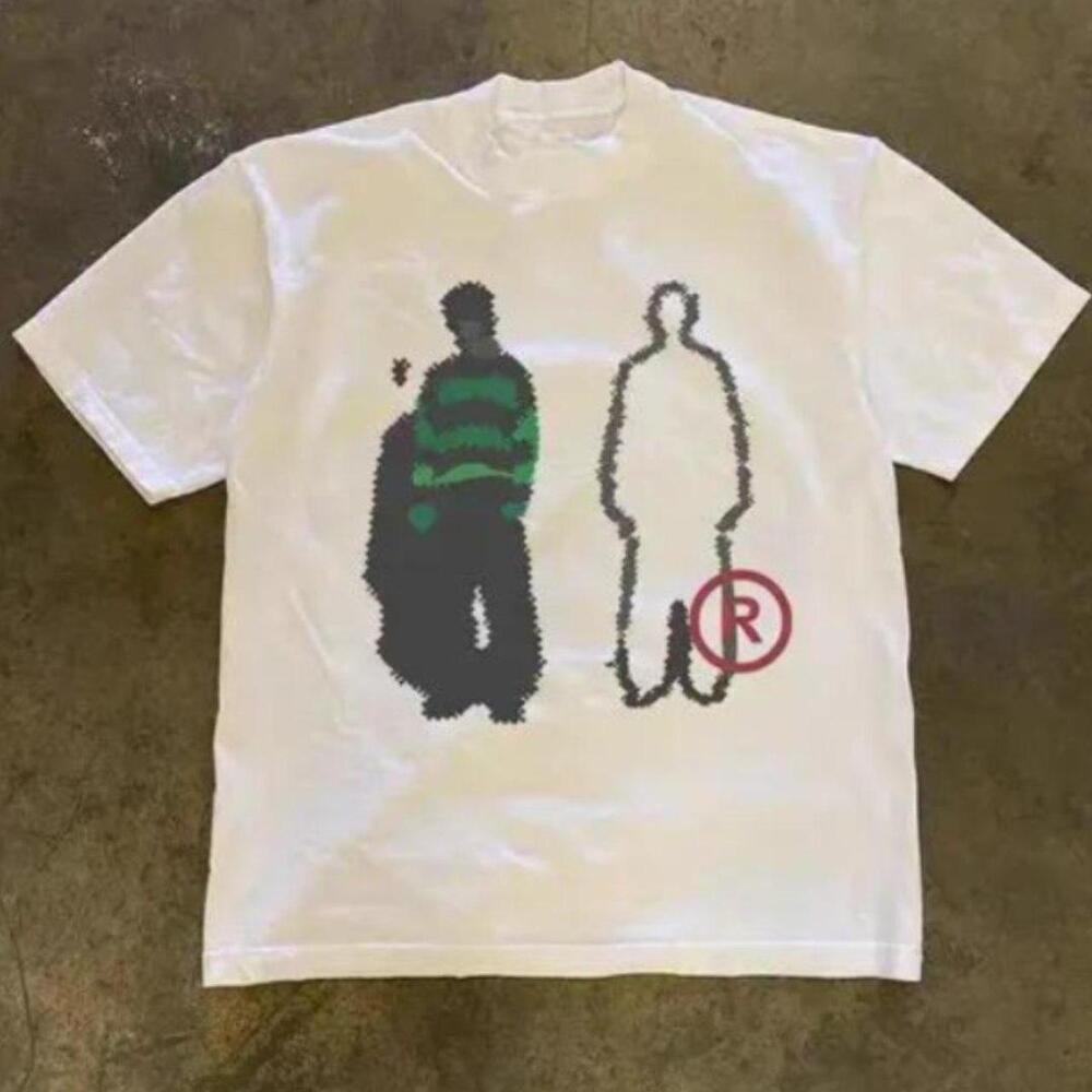 Gildan White T Shirt White Cotton Tee With Graphic Design